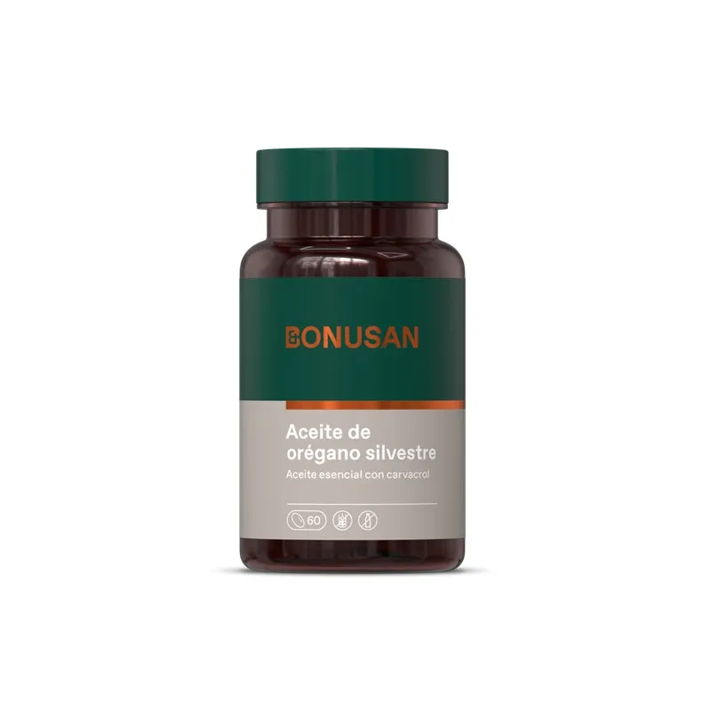 Aceite orégano silvestre 60 perlas, Bonusan
