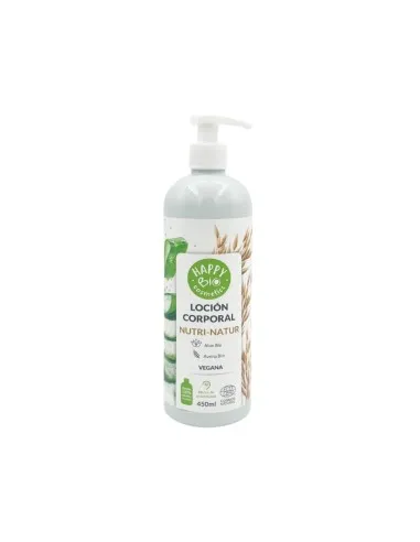 Loción corporal nutri-natur avena & aloe vera happybio BIO, Happy Bio