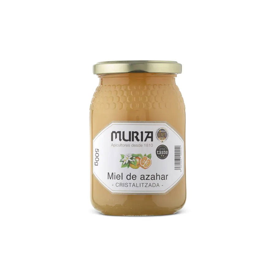 Tarro de Miel Azahar cruda 500 g, Muria