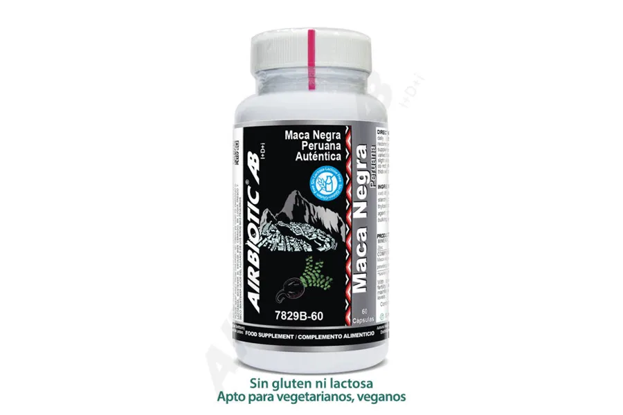 Black Peruvian Maca 60 capsules, Airbiotic