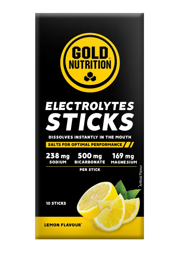 Goldnutrition electrolytes sticks limón 10 sticks, Gold Nutrition