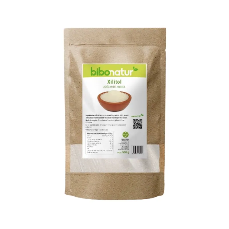 Xilitol azúcar abedul 500 g, Bibonatur