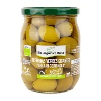 Aceituna verde gigante 550 g, Bio Organica Italia