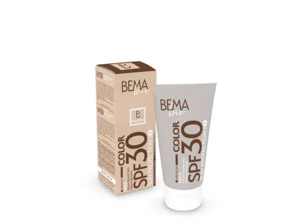 Crema solar facial con color SPF +30 50 ml, Bema
