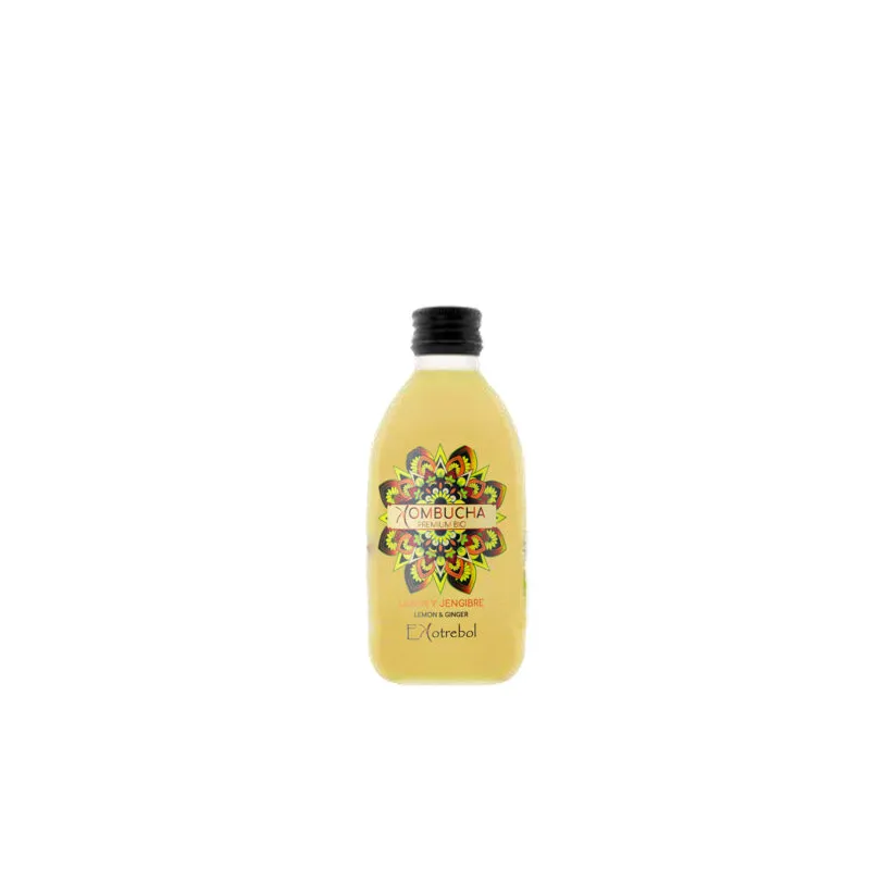 Premium organic lemon and ginger kombucha, Ekotrebol