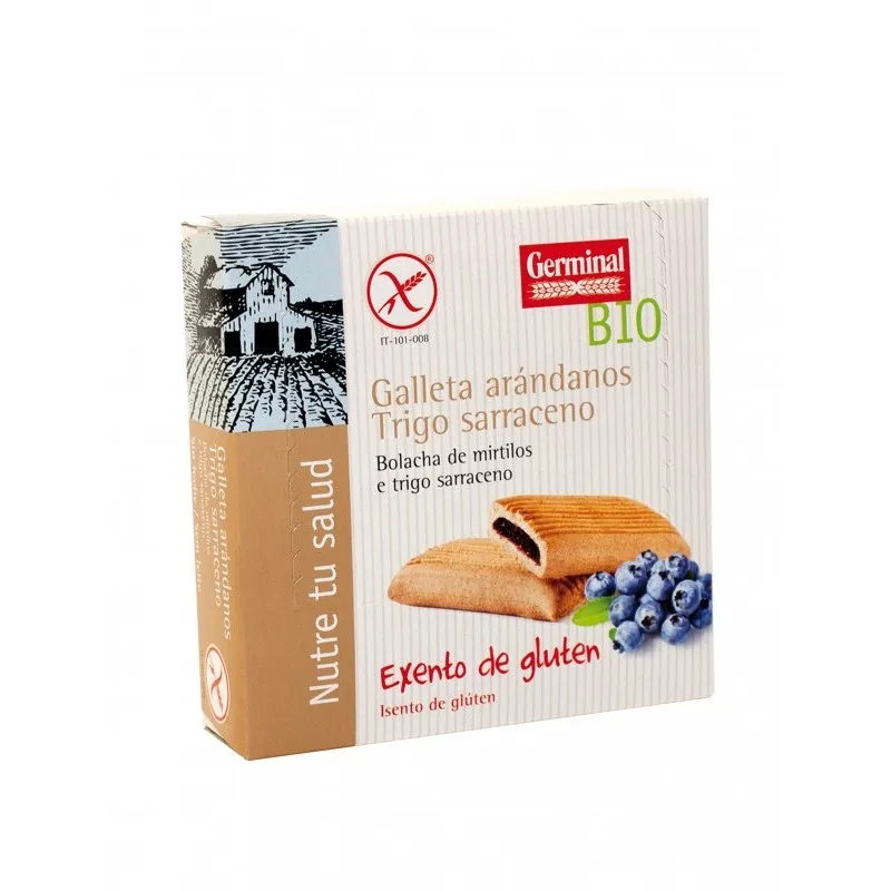 Galletas trigo sarraceno arándano 200 g, Germinal