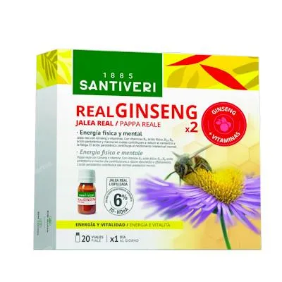 Realginseng 2 x 20 viales, Santiveri