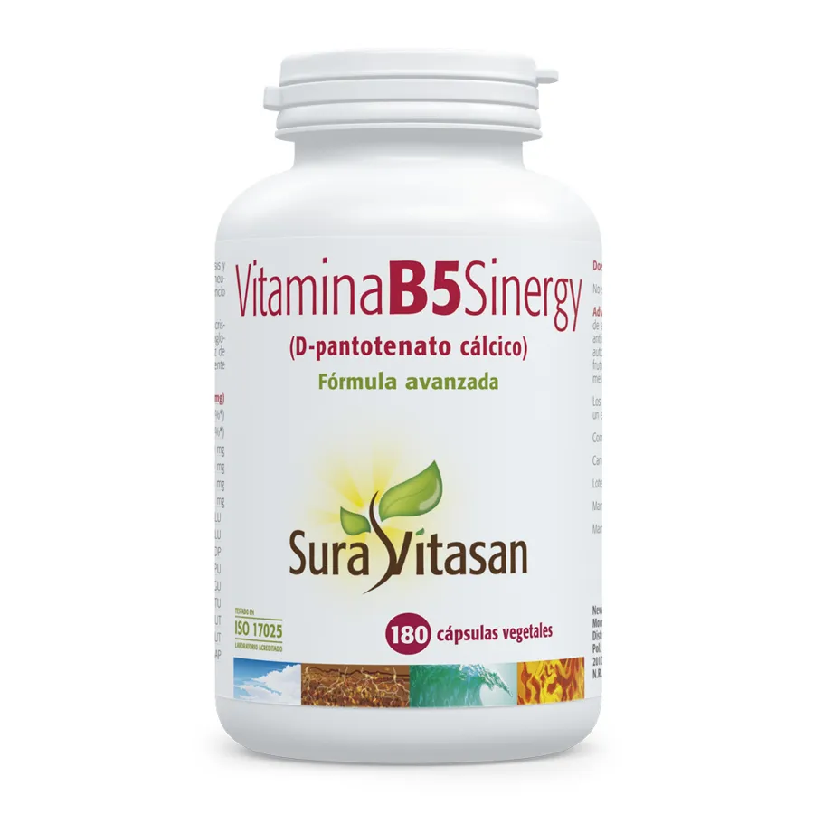 Vitamina B5 sinergy 180 comprimidos, Sura Vitasan