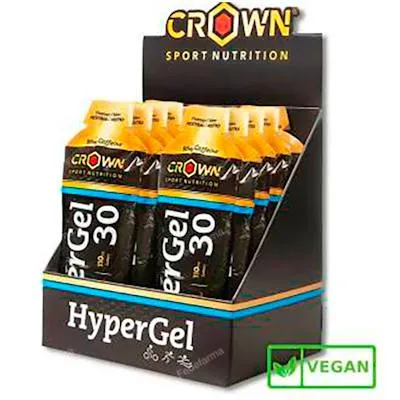 Hypergel 30 (hydro) neutro + cafeina 10 x 75 g, Crown Sport Nutrition