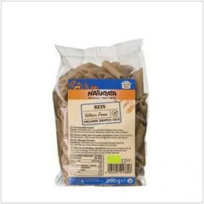 Macarrones de arroz integral BIO 250 g, Naturata