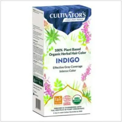 Teinture végétale bio Ecocert Indigo 100 g, Cultivators