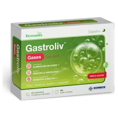 Gastroliv gases 60 comprimidos, Bensania