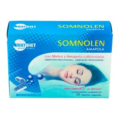 Somnolen papavero 30 cápsule, Waydiet Natural Products