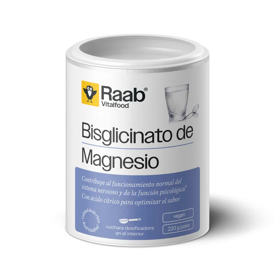 Magnesiumbisglycinaat poeder nieuw 220 g, Raab Vitalfood