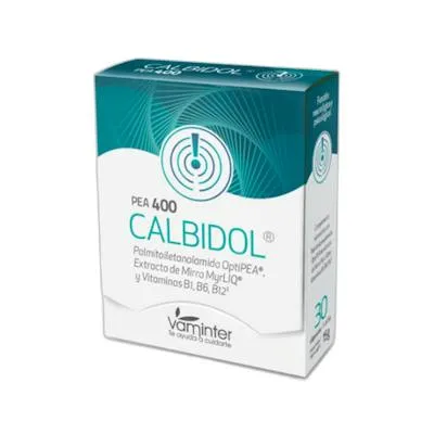 Calbiol pea + myrliq 400 mg 30 cápsulas, Vaminter