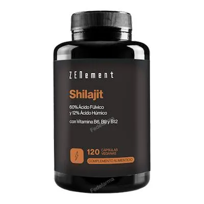 Shilajit vitamina B6, B9 y B12 120 cápsulas vegetales, Zenement