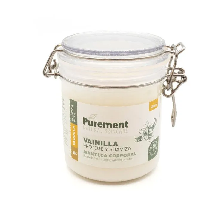 Beurre Corporel Naturel à la Vanille 500 ml, Purement