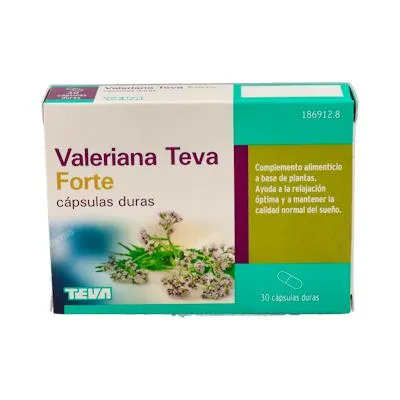 Valerian 450 mg 30 capsules, Teva