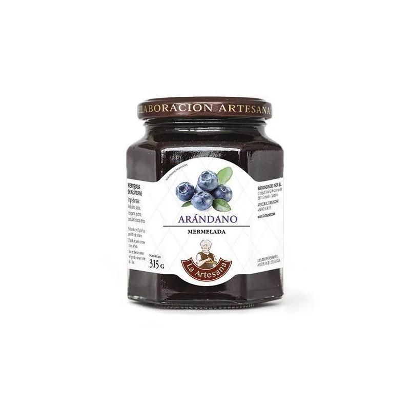 Mermelada arándano h/l 305 g, La Artesana