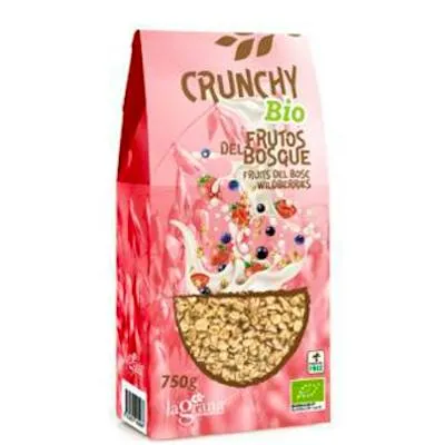 Crunchy avena frutos del bosque BIO 750 g, La Grana