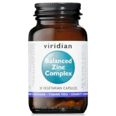 Balanced zinc complex 30 cápsulas vegetales, Viridian