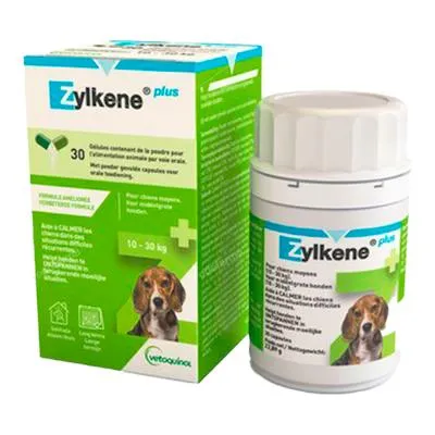 Zylkene plus gato-perro 225 mg 10-30 kg vet 30 cápsulas, Vetoquinol Vet