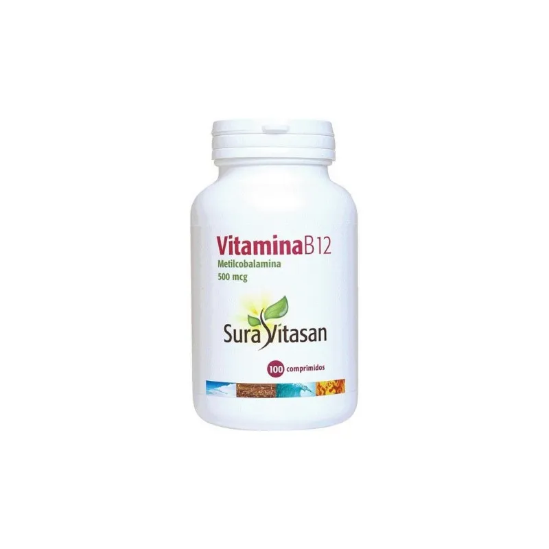 Vitamina b12 500 mcg 100 cápsulas, Sura Vitasan
