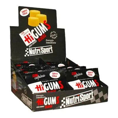 Higums sabor cítrico con cafeina expositor 20bolsa, Nutrisport