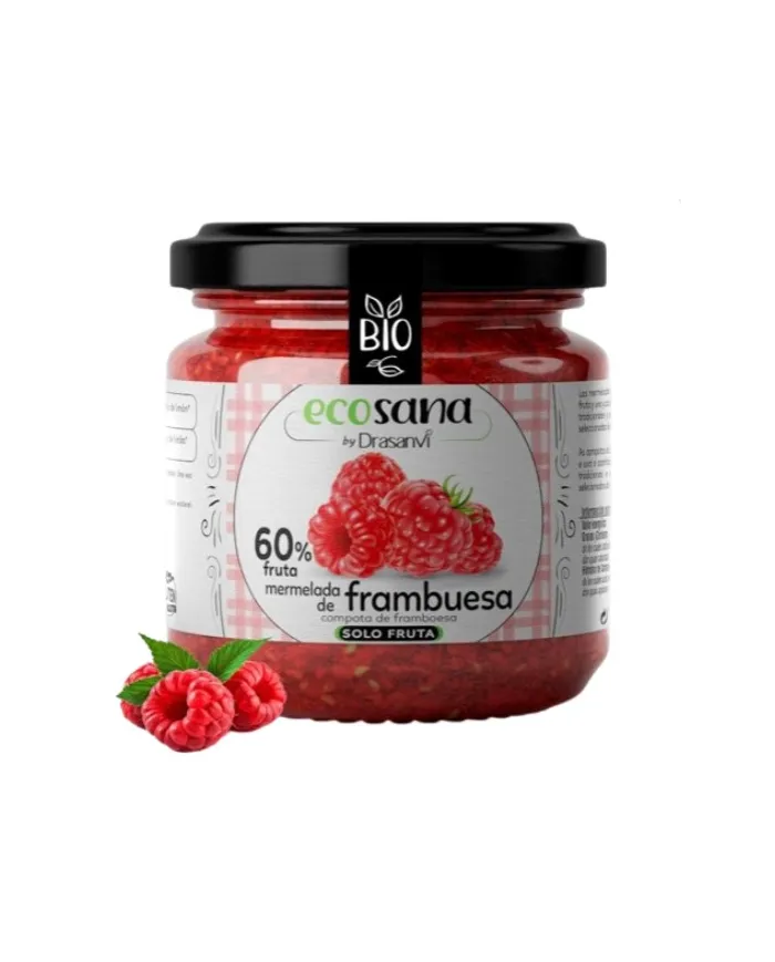 Mermelada frambuesa BIO 225 g, Ecosana