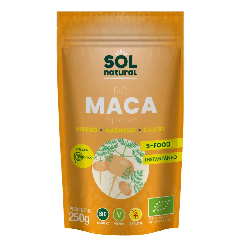 Maca polvo BIO 250 g, Sol Natural
