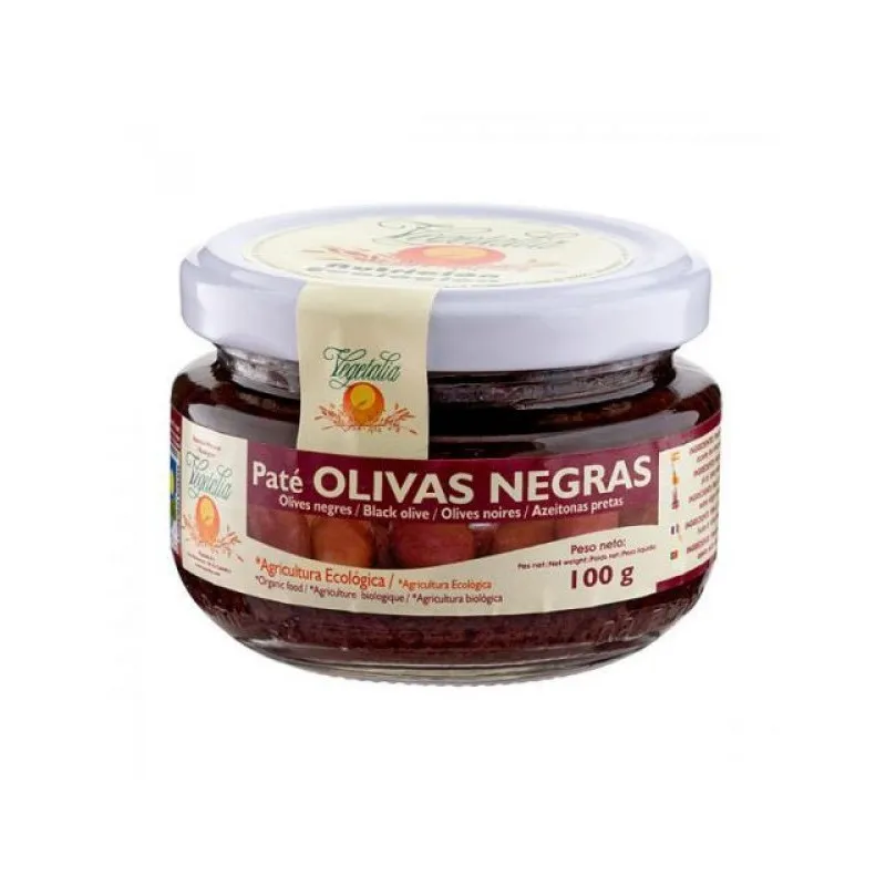 Pate olivas negras veget 100 g, Vegetalia