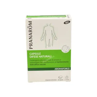 Pranarom P. acabado aromaforce defensas naturales BIO 30 cápsulas, Pranarom P.acabado