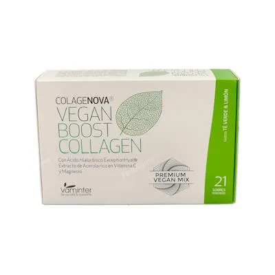 Colagenova boost té verde+limón 21 sobres, Vaminter