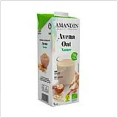 Bebida vegetal de avena solo avena 1 l BIO 6 uds., Amandin