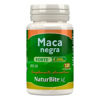 Maca negra forte 4000 mg 120 comprimidos, Naturbite