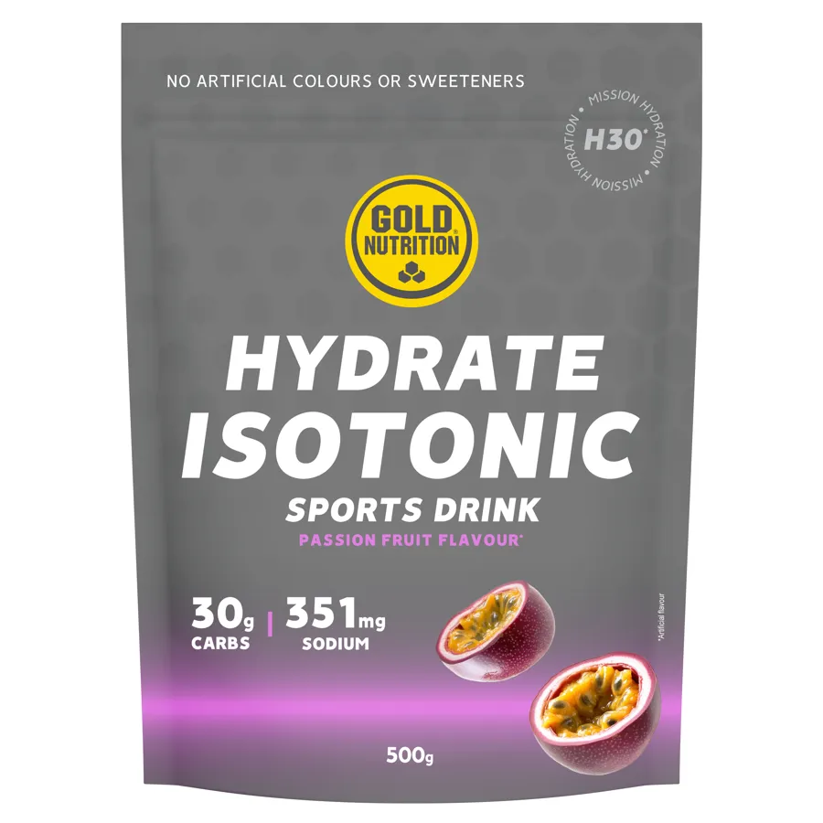 Hydrate isotonic H30 maracuya 500 g, Gold Nutrition