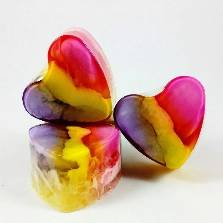 Jabón forma corazón Freesia, Big Soap Factory
