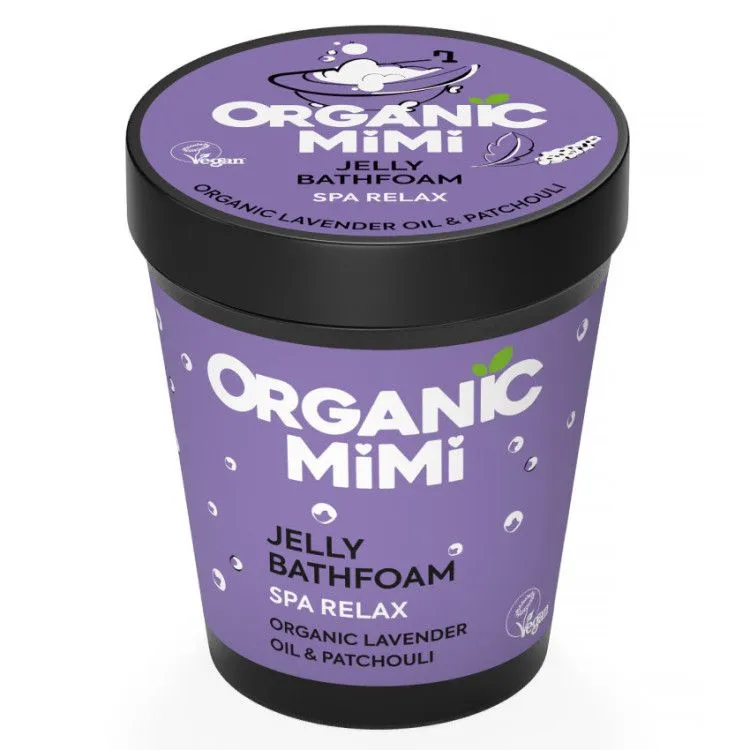 Spa Relax Lavender and Patchouli Gelatin Bath Foam 200 ml, Organic Mimi