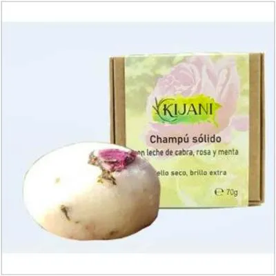 Champú solido cabello seco leche de cabra 70 g, Kijani