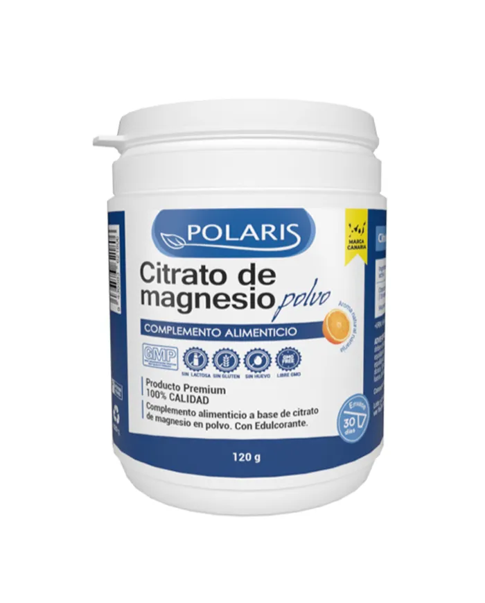 Citrato magnesio polvo 120 g, Polaris