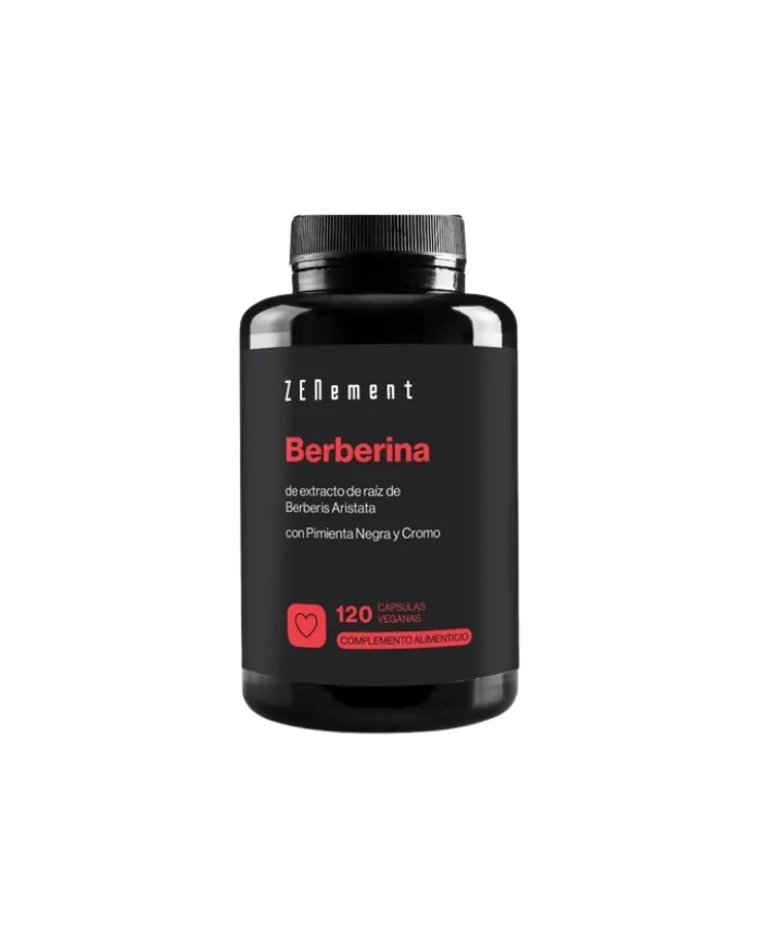 Berberina con pimienta negra y cromo 120 cápsulas, Zenement