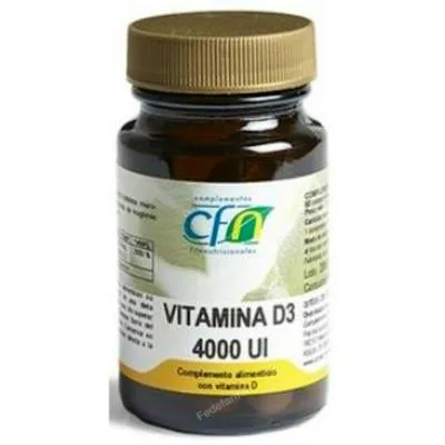 Vitamina D3 4000UI 60 cápsulas, Cfn