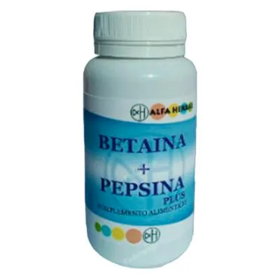 Betaina + pepsina 60 cápsulas, Alfa Herbal