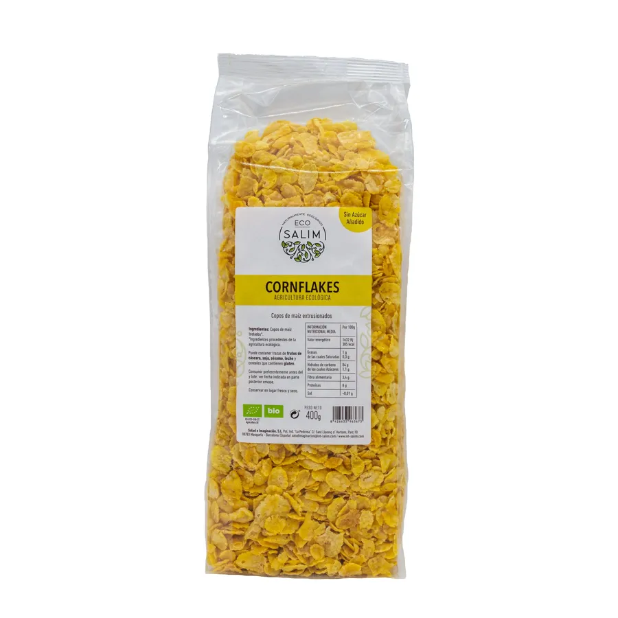 Cornflakes sin azúcar BIO 400 g, Ecosalim