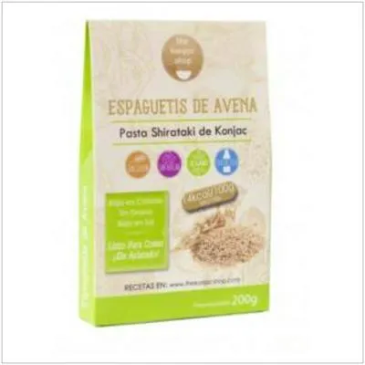 Espaguetis de avena de konjac sin gluten sin azúcar 200 g, The Konjac Shop