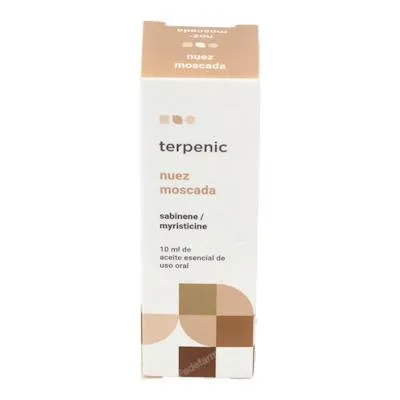 Aceite esencial de nuez moscada alimentario 10 ml, Terpenic