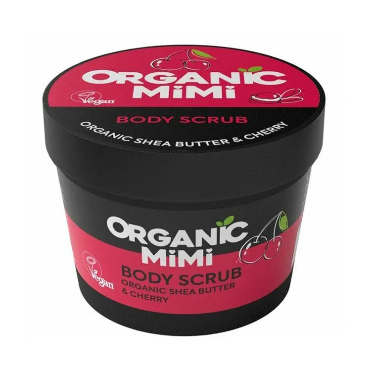 Exfoliante Corporal Manteca de Karité y Cereza 120 g, Organic Mimi