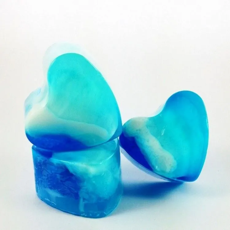 Jabón forma corazón Blue Diamond, Big Soap Factory