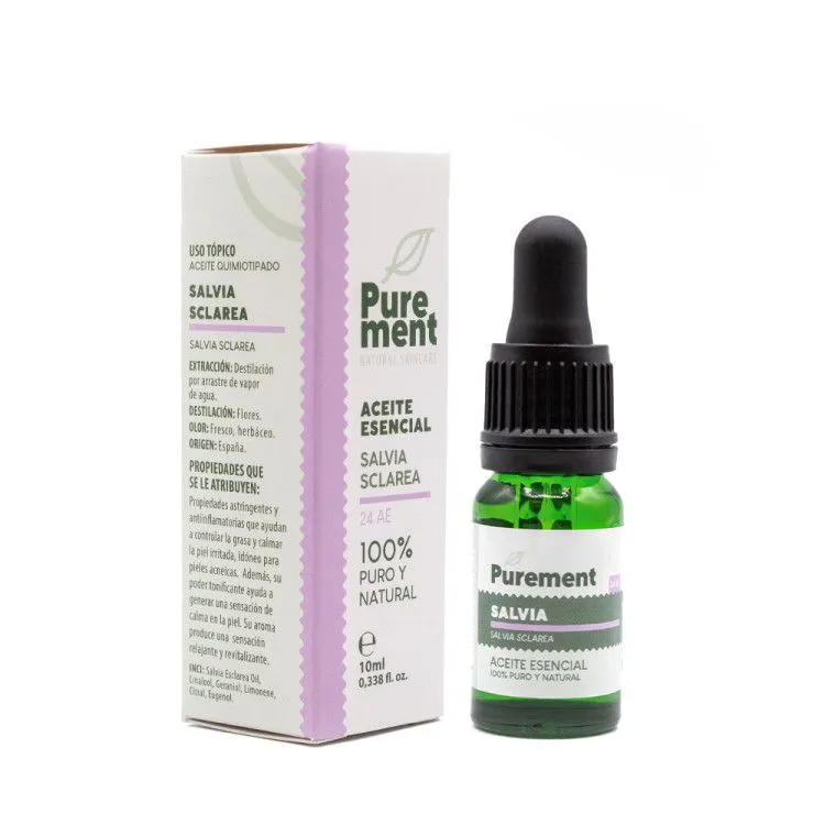 Salie Sclarea essentiële olie 10 ml, Purement