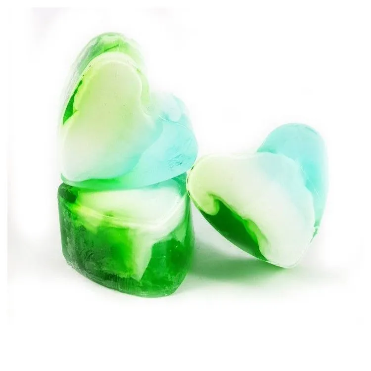 Jabón forma corazón Menta, Big Soap Factory